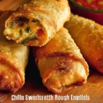 Plate of Chili's Southwest Eggrolls served with dipping sauce
