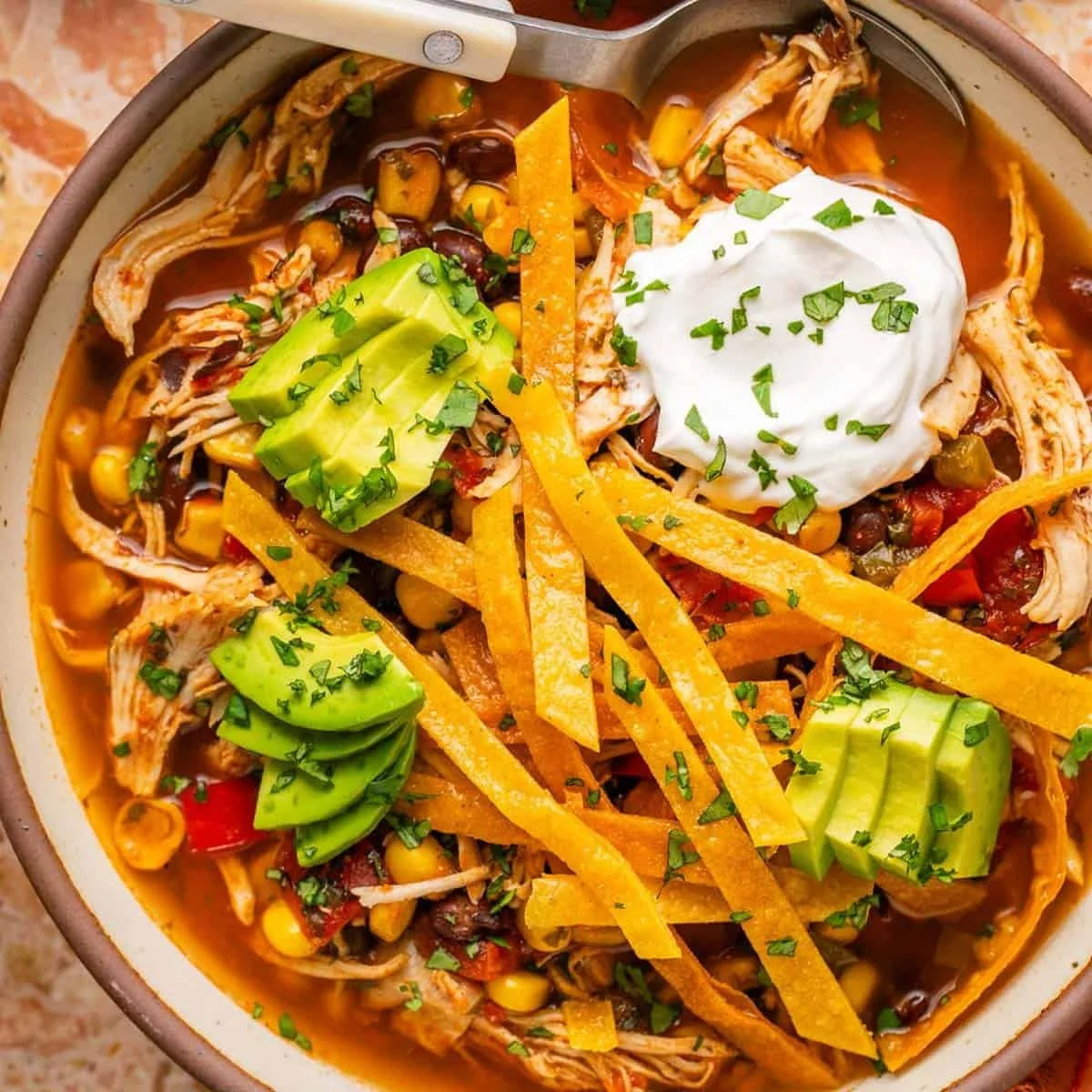 Healthy Chicken Tortilla Soup