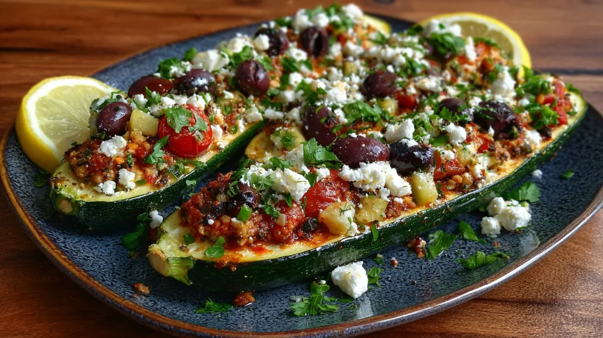 Mediterranean Zucchini Boats