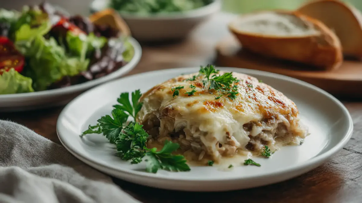 Caramelizing onions for French Onion Chicken Rice Dinner