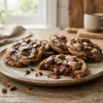 Crave Rockstar Cookie Recipe with thick chocolate cookies