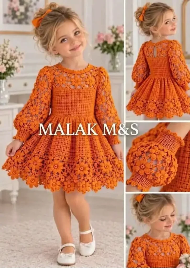 CROCHET Malak M&S Häkelkleid für Mädchen