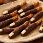 Chocolate Witch Finger Pretzels