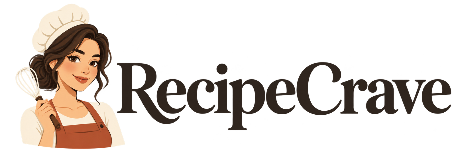 RecipeCrave — illustrated baker and wordmark